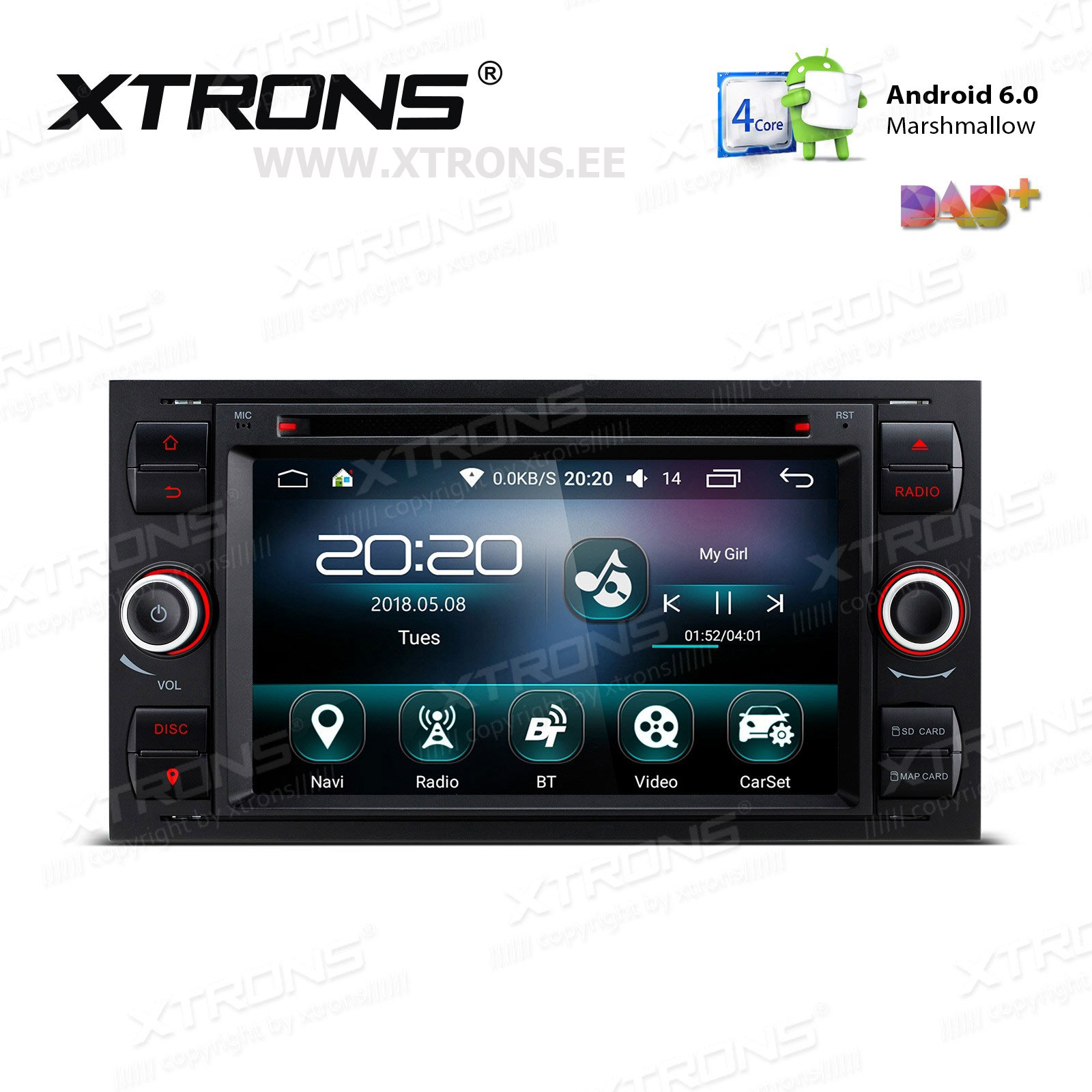 XTRONS PS76QSF-B