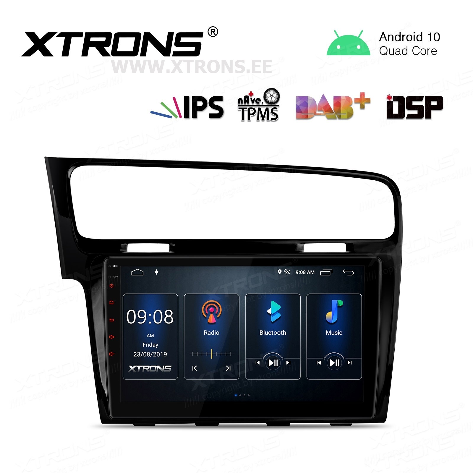 XTRONS PST10GFV-LB