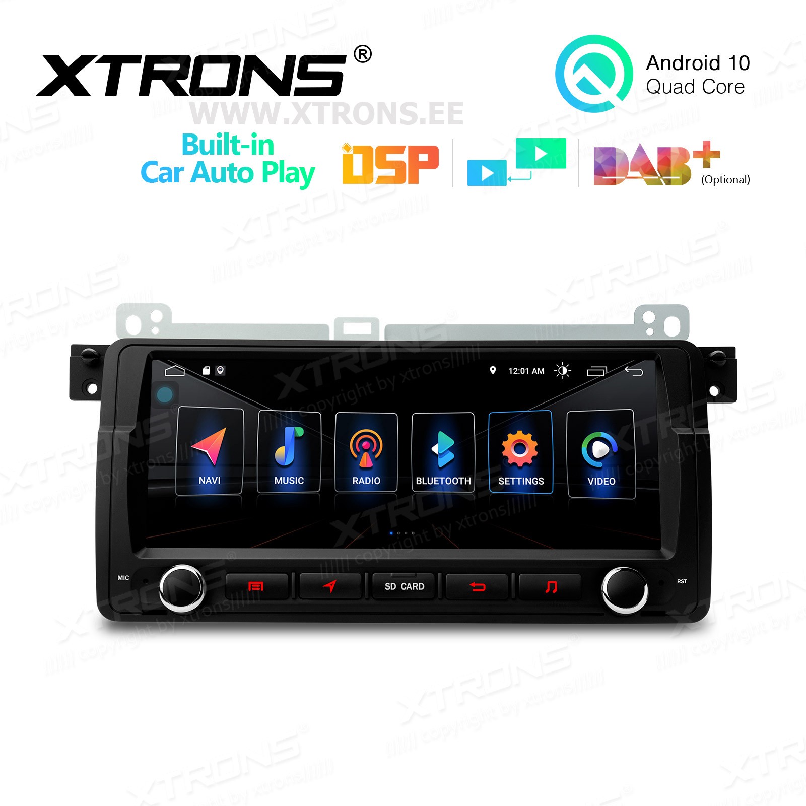 XTRONS PSA8046BL