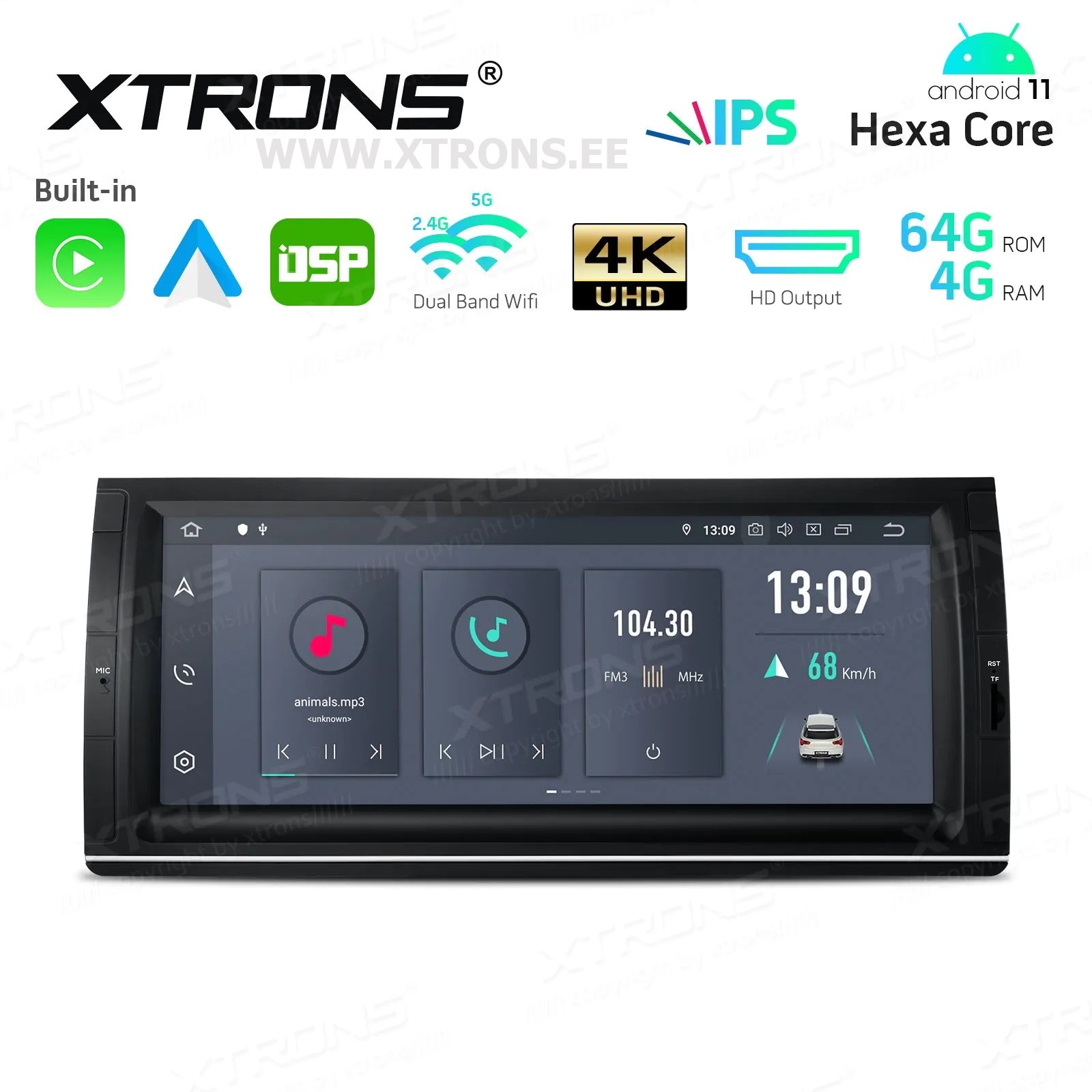 XTRONS PQS1153BL