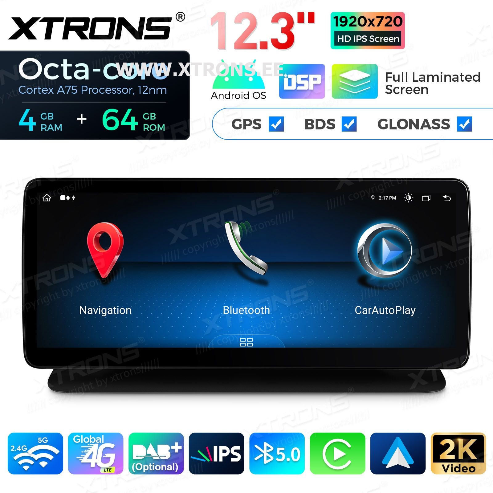 XTRONS QLM2250M12CLS