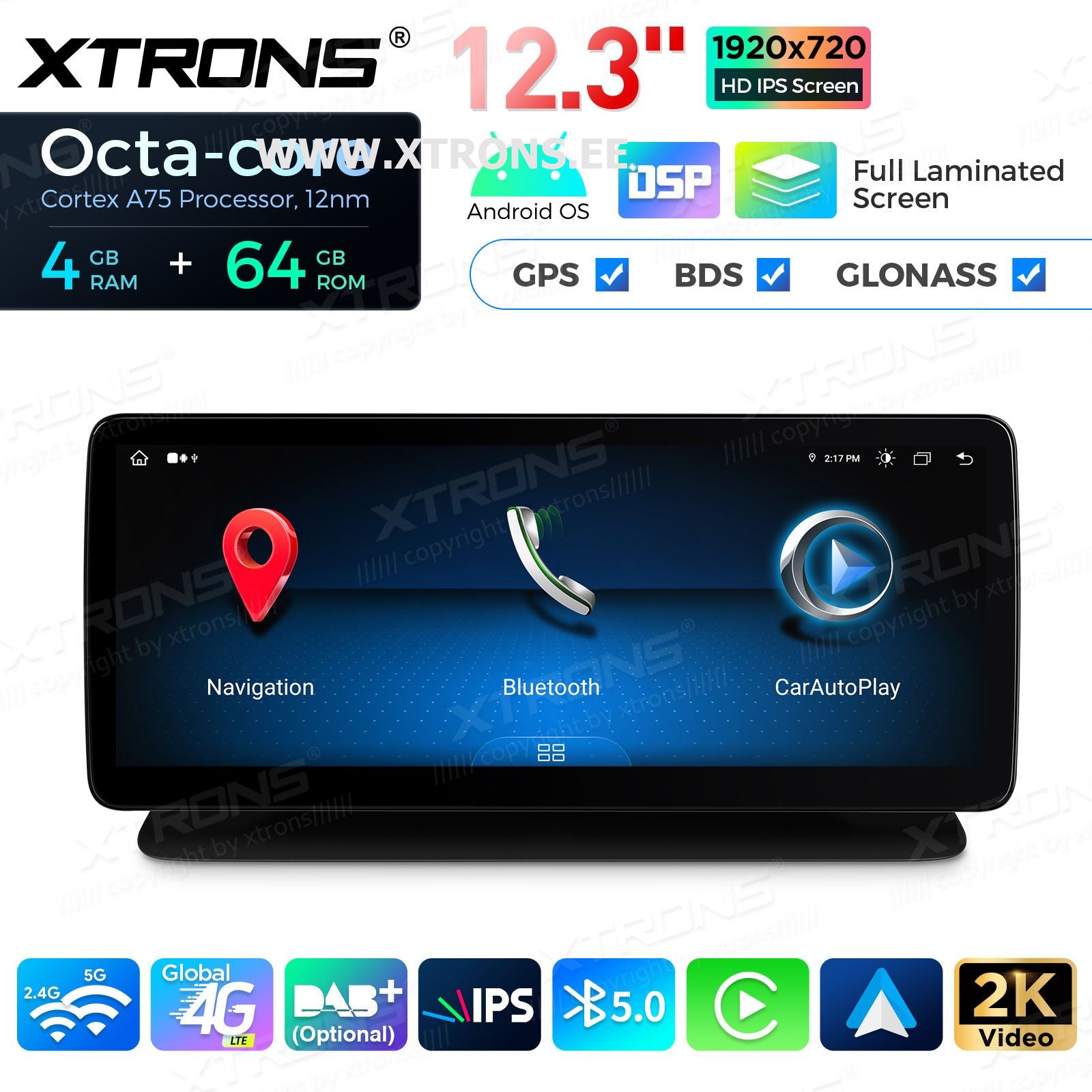 XTRONS QLM2245M12CLS