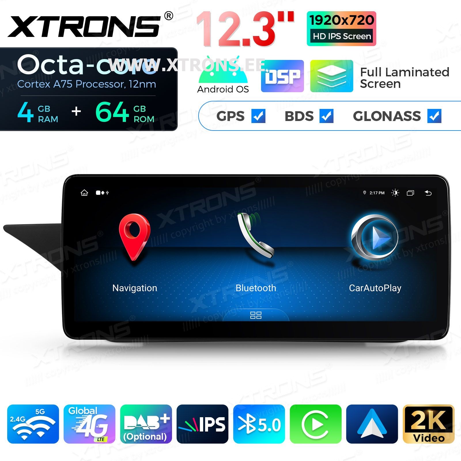 XTRONS QLM2240M12EL