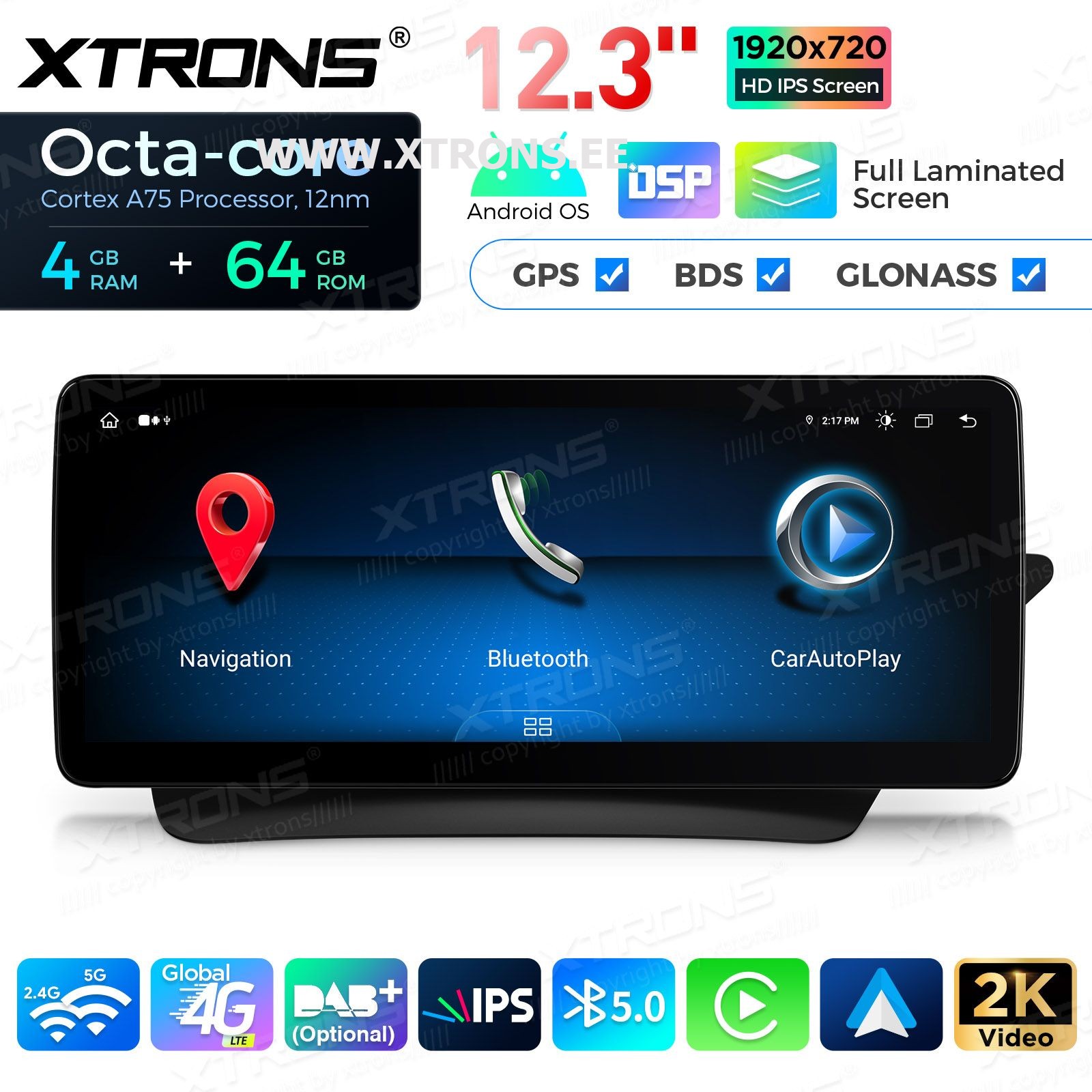 XTRONS QLM2240M12ECL