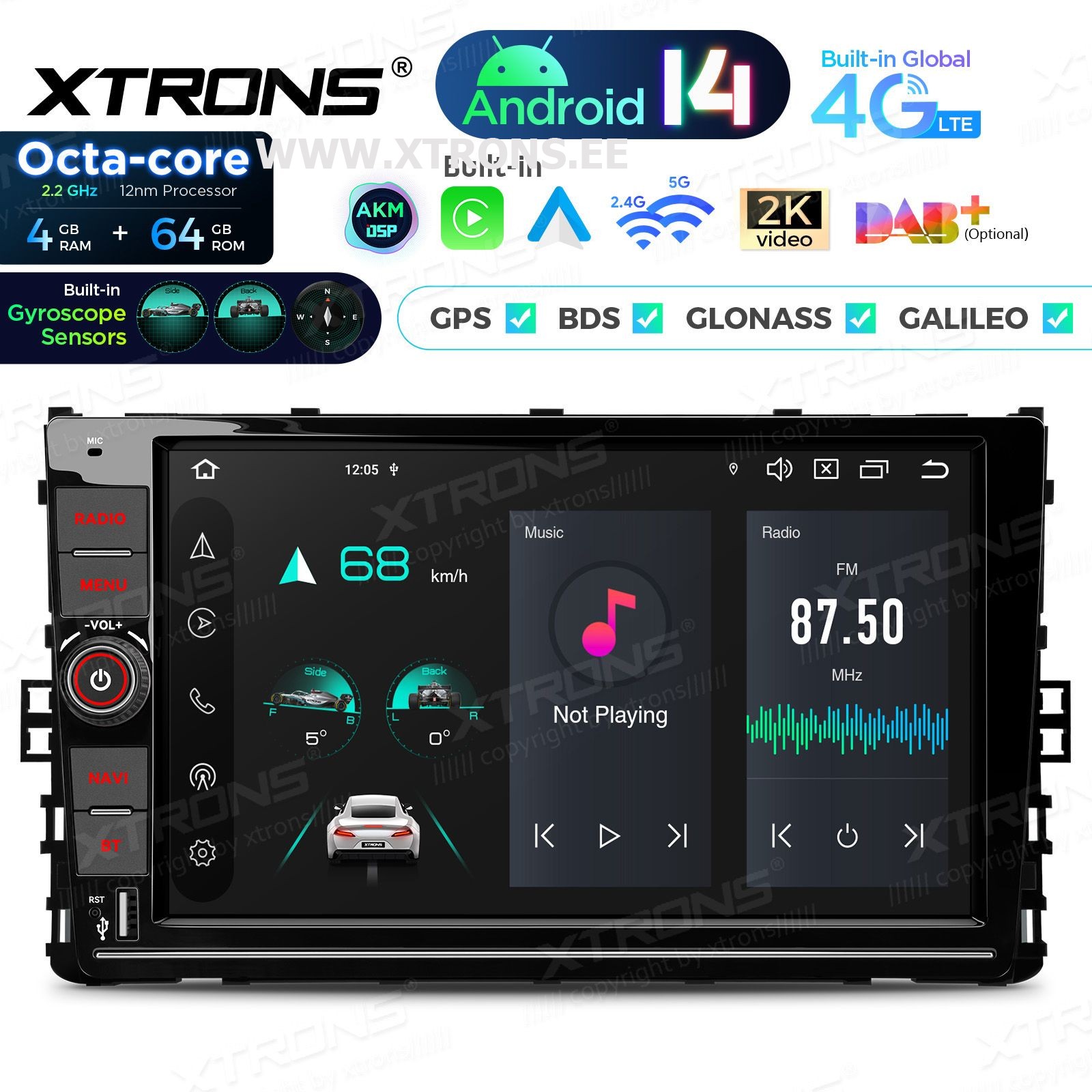 XTRONS PX94MTNVGS