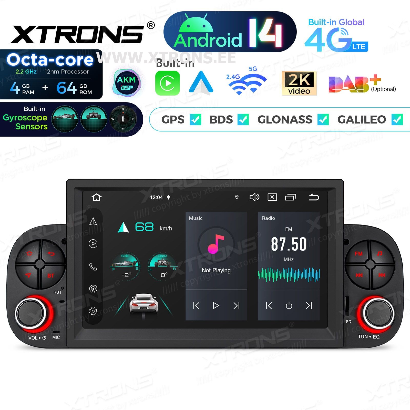 XTRONS PX74PDFLGS