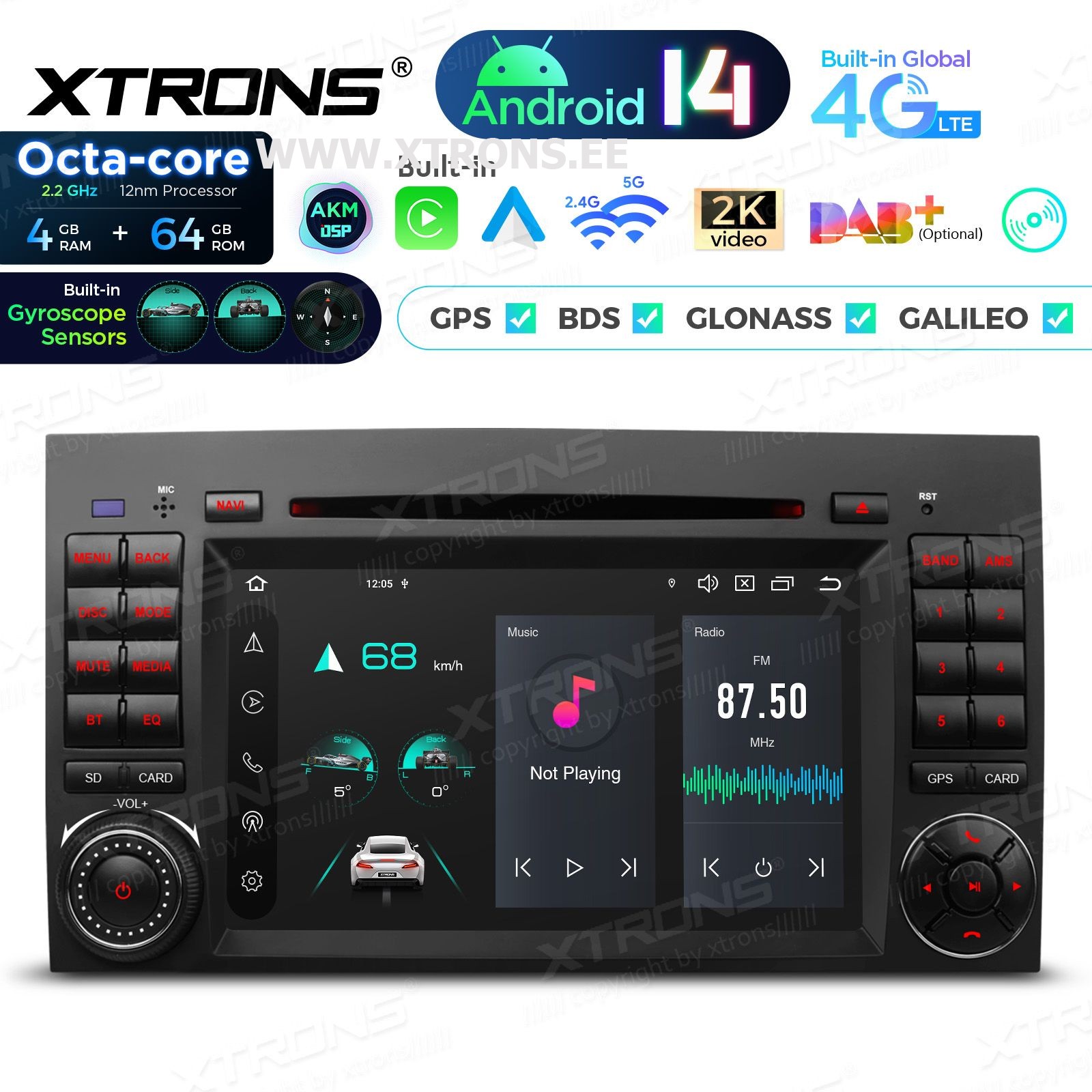 XTRONS PX74M245GS