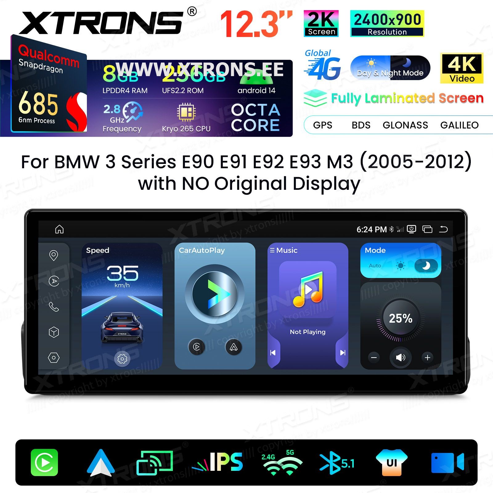 XTRONS QWBX24UMB12E90L