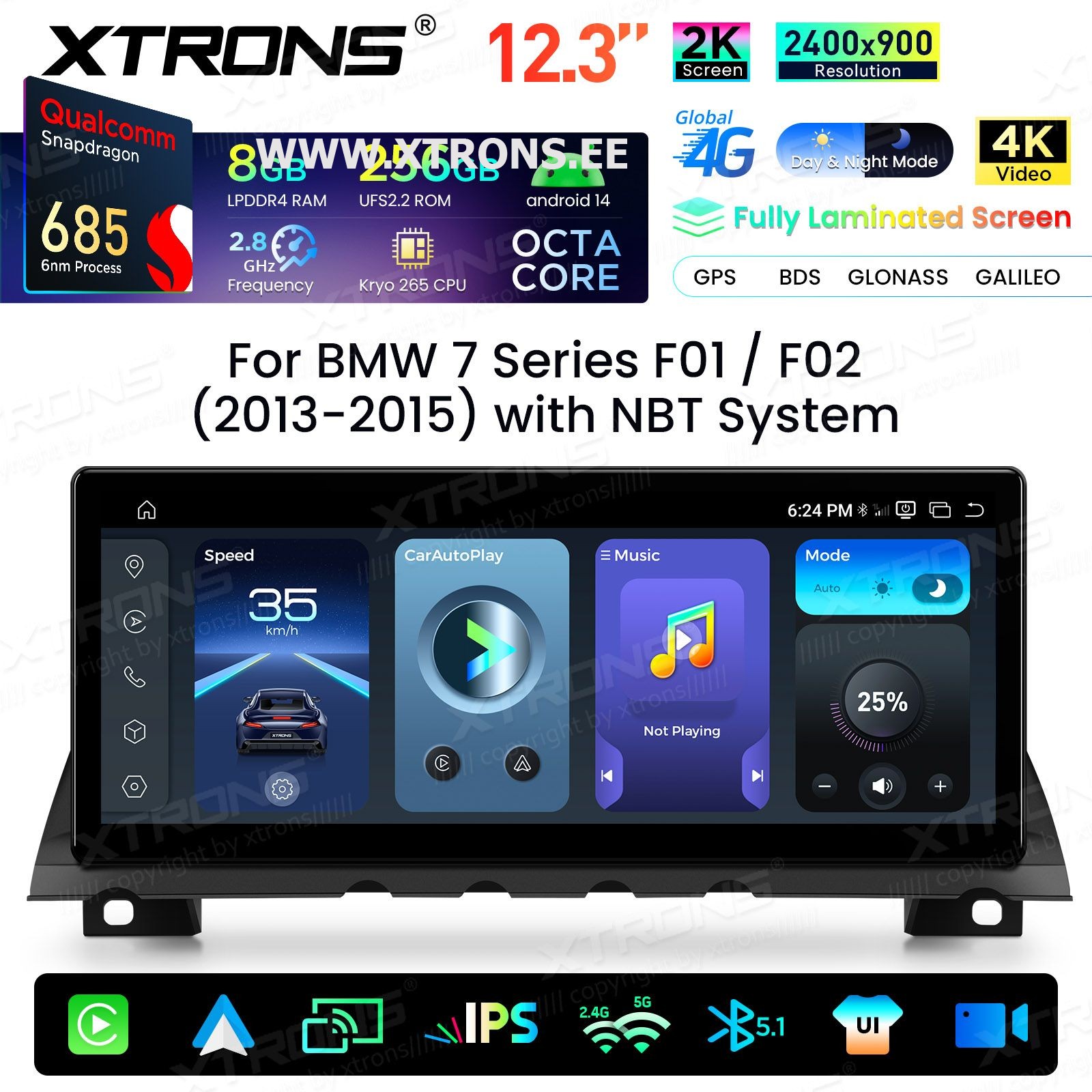 XTRONS QWBX24NB12SV