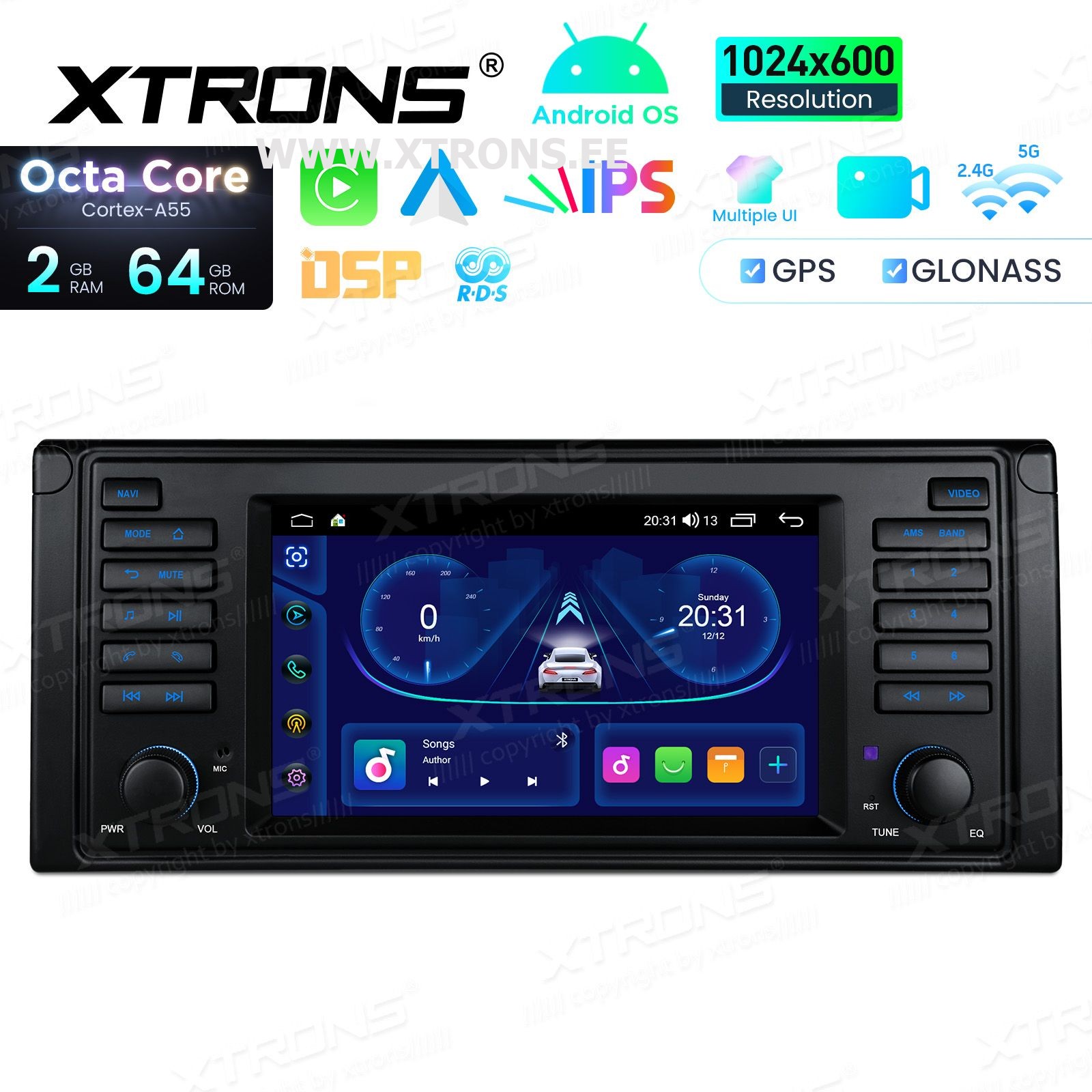 XTRONS IDS7039BL
