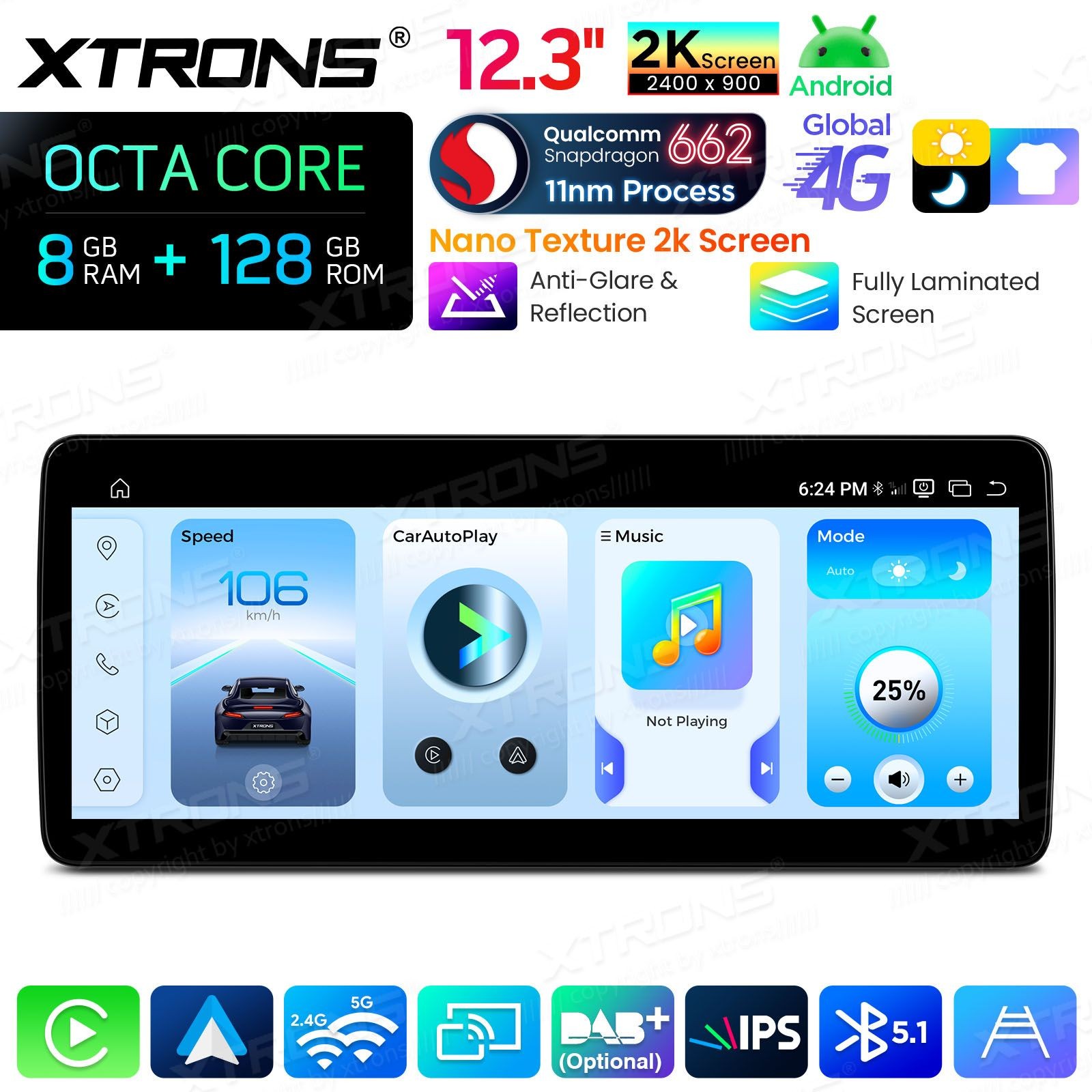 XTRONS QBMH2450M12ECL