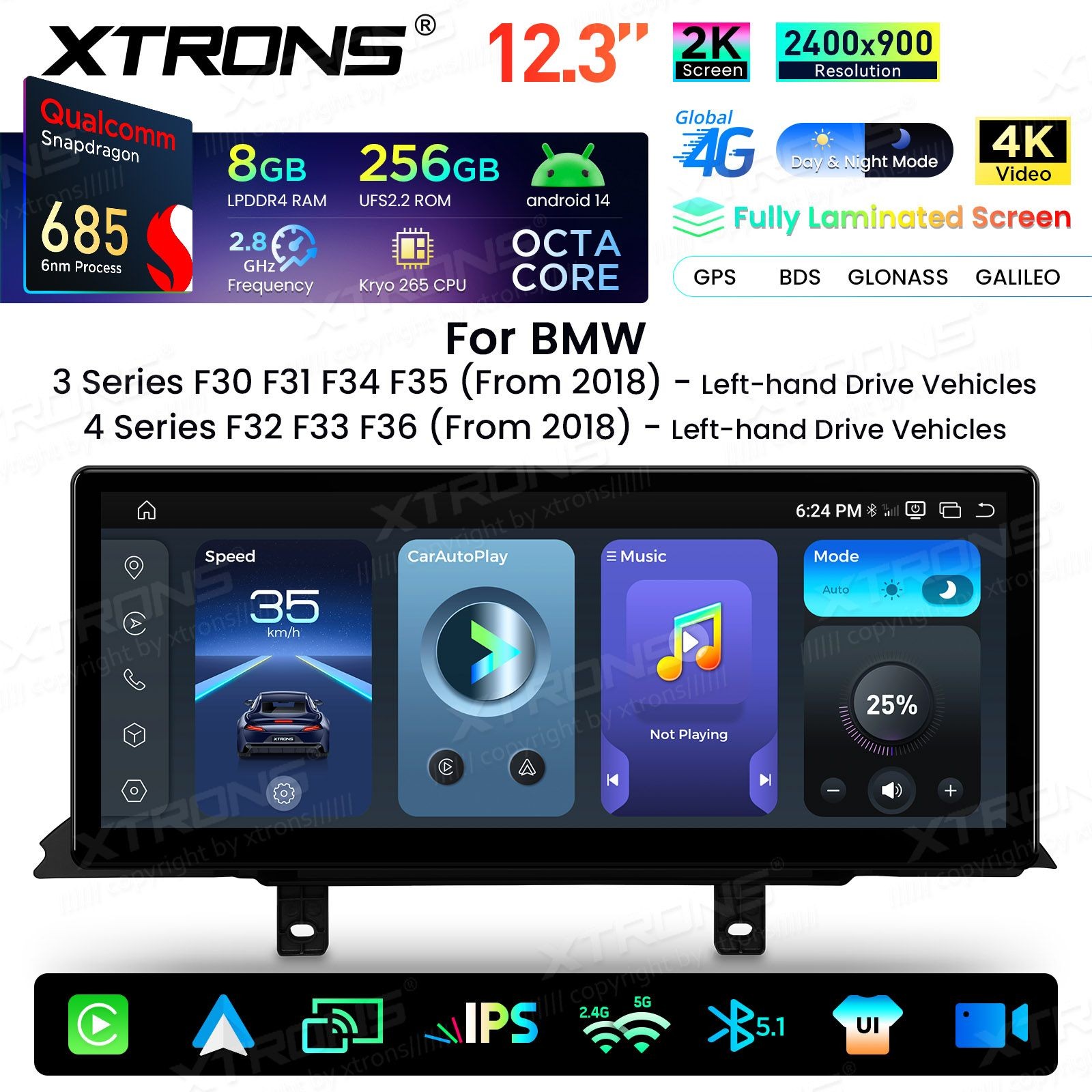 XTRONS QWBX24EVB12THL