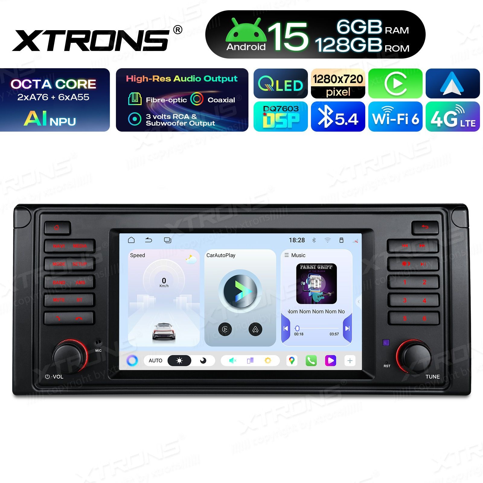 XTRONS UAH7539BL