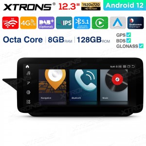 XTRONS QXM2245PM12EL 12.3" Mercedes-Benz E-Class W212, S212 Multimeedia Android 12.0 Octa-Core