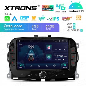XTRONS IA72500FLS 7.0" FIAT 500 Multimeedia Android 13.0 Octa-Core