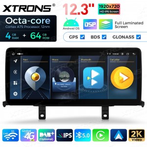 XTRONS QLB22NB1NEL 12.3" BMW 1, 2 Seeria F20, F21, F23 NBT Multimeedia Android 13.0 Octa-Core 4G