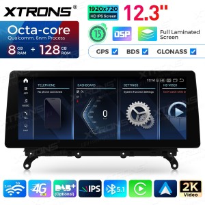 XTRONS QGB23NB12X3 12.3" BMW X3 F25, X4 F26 NBT Multimeedia Android 13.0 Octa-Core 4G