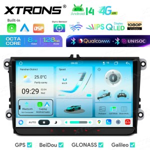 XTRONS IMH94MTVL 9.0" VOLKSWAGEN, SEAT, SKODA Multimeedia Android 14.0 Octa-Core 4G