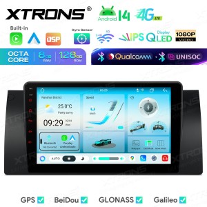XTRONS IMHP9453B 9.0" BMW X5 E53 Multimeedia Android 14 Octa-Core 4G