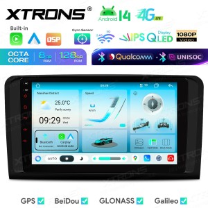 XTRONS IMHP94M164 9.0" Mercedes Benz W164, X164 Multimeedia Android 14.0 Octa Core 4G HDMI