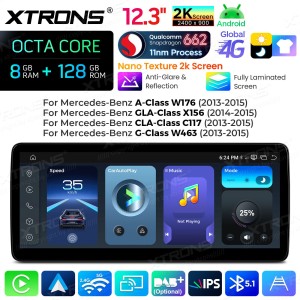 XTRONS QBMH2445 12.3" Mercedes-Benz Multimeedia Android 14.0 Octa-Core