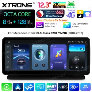 XTRONS QBMH2440M12CLS 12.3" Mercedes-Benz CLS-Class C218, W218 Multimeedia Android 14.0 Octa-Core 4G