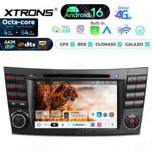 XTRONS IP76M211G 7.0" Mercedes-Benz W211, W219 Multimeedia Android 16.0 Octa-Core 4G
