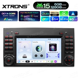 XTRONS UAH75M245L 7.0" Mercedes-Benz/Volkswagen Multimeedia Android 15 Octa-Core 4G