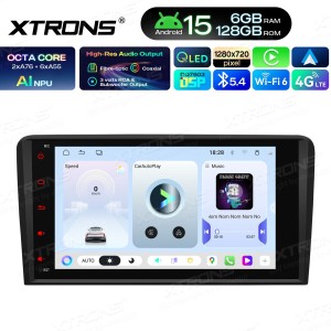 XTRONS UAH85A3AL 8.0" AUDI A3, S3, RS3 Multimeedia Android 15.0 Octa-Core 4G