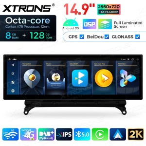XTRONS QLBH44X3EV 14.9" BMW X3 F25, X4 F26 EVO Multimeedia Android 14.0 Octa-Core 4G