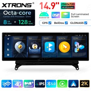 XTRONS QLBH44X3CI 14.9" BMW X3 F25 CIC Multimeedia Android 14.0 Octa-Core 4G
